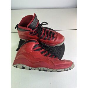 Nike Air Jordan Retro 10 Athletic Shoes Men's  Sz 10 705178-601 Red/Black, VG